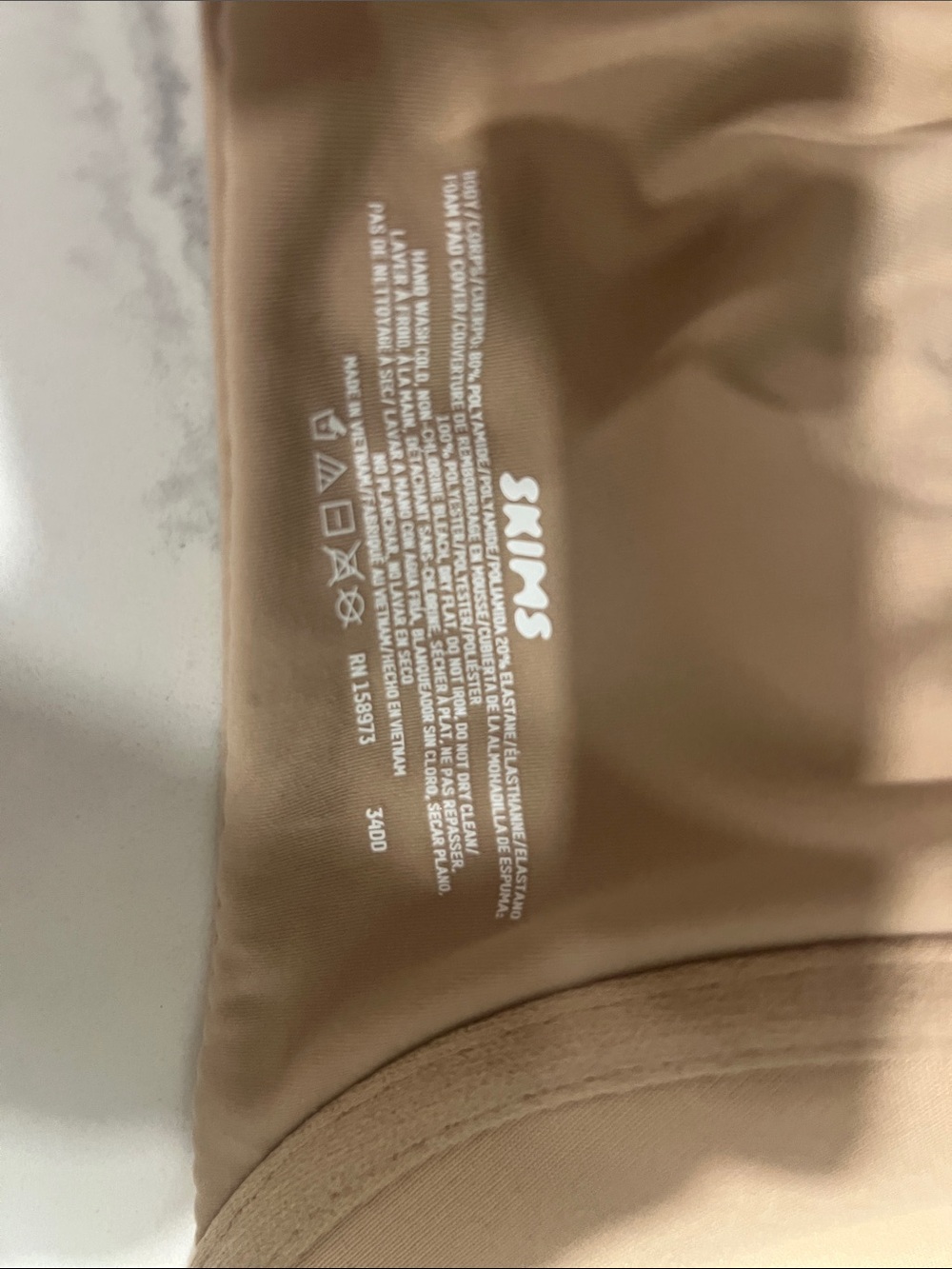 SKIMS Seamless Bra Top in Nude